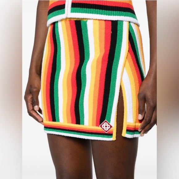 Casablanca Dresses & Skirts - Casablanca Striped Cotton Towelling Skirt
